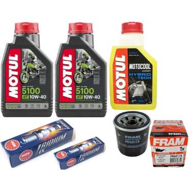 Imagem de Kit Revisão Kawasaki Er6N Troca Velas Óleo Filtro Aditivo