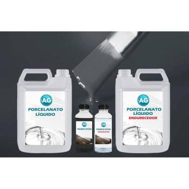 Imagem de Kit Porcelanato Líquido + Primer - Concreto, Madeira e Mais