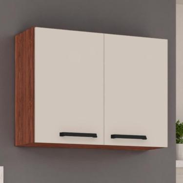 Imagem de Armário 2 Portas 800 Ametista Nogueira Off White