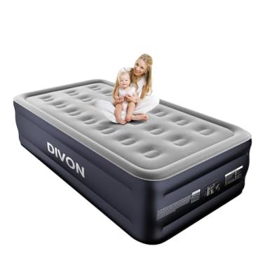 Imagem de DIVON Colchão de ar duplo com bomba embutida elevada, colchão autoinflável de 2 minutos, colchão inflável de 45 cm para adultos, cama de ar portátil de 150 kg para hóspedes, acampamento, viagem e chão