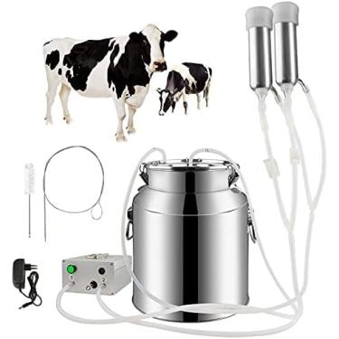 Imagem de Máquina De Ordenha De Vaca Máquina De Ordenha De Vaca, Ordenhador De Bomba De Vácuo De Bateria Recarregável De Pulsação, Equipamento De Ordenha De Gado Portátil Automático Para Vaca