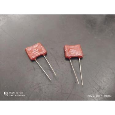 Imagem de 1x Capacitor Mica Prata 2530pf/100v = 2k53/100v 1% Icl