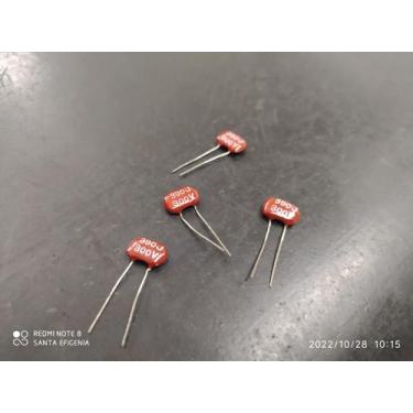Imagem de 1x Capacitor Mica Prata 390pf/300v 5% Cm0 Icl