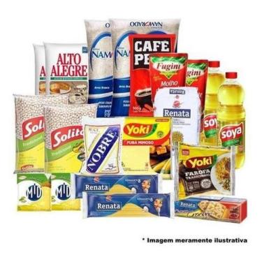Imagem de Cesta Básica De Alimentos 20 Itens Produtos De Qualidade - Higipack