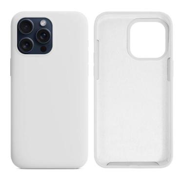 Imagem de Capinha Compatível com iPhone 15 Pro Max Silicone Aveludada - GCM CASE