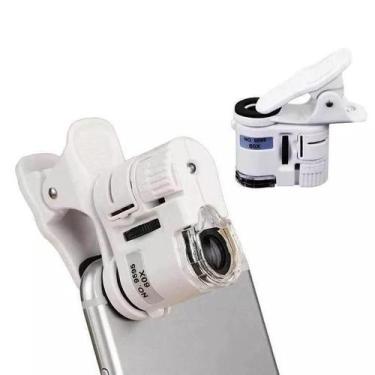 Imagem de Microscópio Lupa Portatil Câmera Zoom Led 60X Para Celular - Lorben
