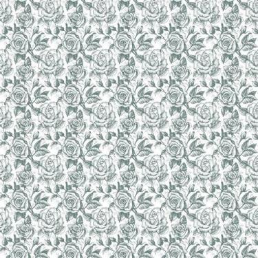 Imagem de Papel Parede Floral Flores Verde Pintura Lapis Adesivo Sala - LRP