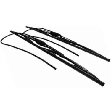 Imagem de Jogo Par Palheta Limpador Parabrisa Com Esguicho 24"/24"  Renault Mast