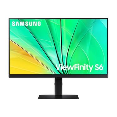 Imagem de SAMSUNG Monitor de computador de alta resolução ViewFinity S6 (S60D) série QHD de 61.0 cm, 100Hz, HDR10, várias portas com HDMI, DisplayPort, USB-A, configuração fácil, suporte ajustável em altura