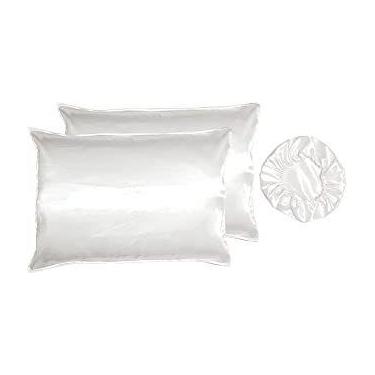 Imagem de Kit 2 fronhas de cetim 1 Touca de dormir 1 Xuxinha - Magic - MAGIC ENX