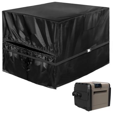Imagem de PAMASE Cobertura do Aquecedor de Piscina - 40 * 34 * 31In Isolamento Heavy Duty Pool Heat Pump Antifreeze Cover, Winter Rainproof Snowproof Pvc Coated 420D Oxford Pool Equipment Shade
