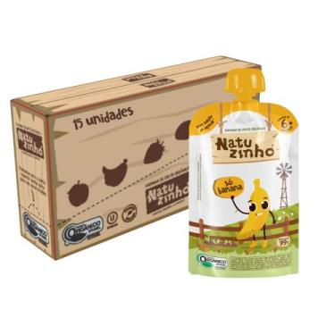 Imagem de Kit Papinha Organica Natuzinho Banana Bebe 15 unidades