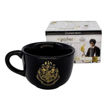 Imagem de Harry Potter Caneca De Sopa Cumbuca Hogwarts Porcelana 500 Ml Oficial 