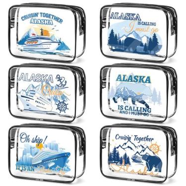 Imagem de Bolsas de maquiagem Falueqg Alaska Cruise impermeáveis em PVC 6 unidad