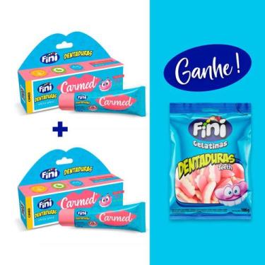 Imagem de Kit 2 Hidratantes Labiais Carmed Fini Dentaduras 10g + BRINDE 1 Pacote