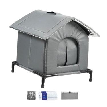 Imagem de IEUDNS Casa de resfriamento para gatos com bolsas de gelo, suporte multifuncional respirável, cama para animais de estimação, condomínio para, S