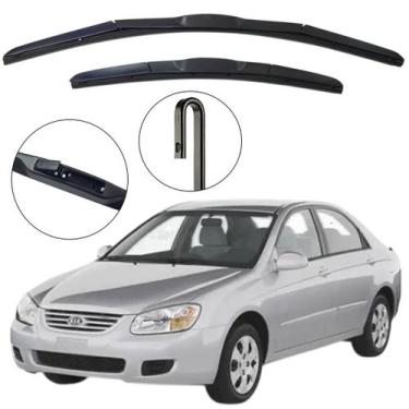 Imagem de Kit Palheta Dianteira Cerato 2004 a 2009 Limpador de Parabrisa de Sili