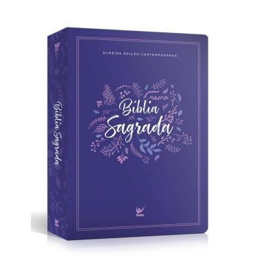 Imagem de Biblia Aec - Letra Grande - Capa Pu Impresso - Roxa