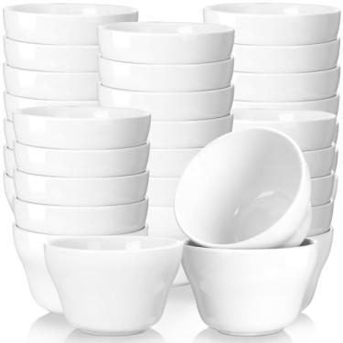 Imagem de Suclain Conjunto de 24 tigelas de porcelana de 227 g, copos de caldo de porcelana, tigelas pequenas de sobremesa, tigelas de sopa e molho para sorvete, molho de sobremesa, saladas, cereais, arroz,