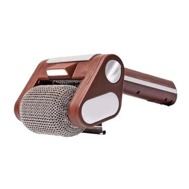 Imagem de IEUDNS Escova para limpeza de churrasqueira elétrica, limpador exclusivo para churrasqueira com rolo de aço inoxidável de 350 RPM, recarregável para grelhar, Marrom