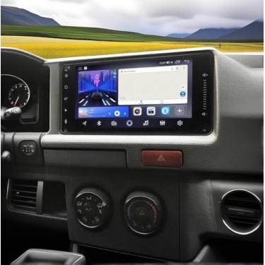 Imagem de Estéreo automotivo para Toyota Hiace 2004-2019, rádio veicular Android 13 Double Din de 7 polegadas com Carplay e Android Auto, rádio de navegação no painel com BT Mirror Link WiFi, rádio FM e câmera