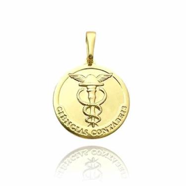 Imagem de Pingente de Profissão Pingente para Corrente Ouro 18k 10 Camadas de Ba