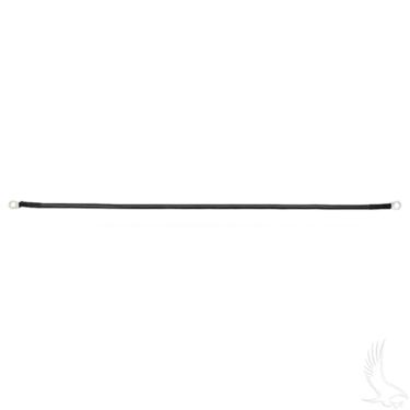 Imagem de Red Hawk BAT-1017A cabo de bateria 66 cm calibre 4 preto, terminais de anel de 5/16" carrinhos de golfe