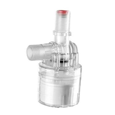 Imagem de Bothyi Válvula de controle automático de nível de água de 1/2" Nivelador de água de calha compacto multiuso fácil de instalar para piscina Auto Pot, Tipo de Tampa Totalmente Transparente