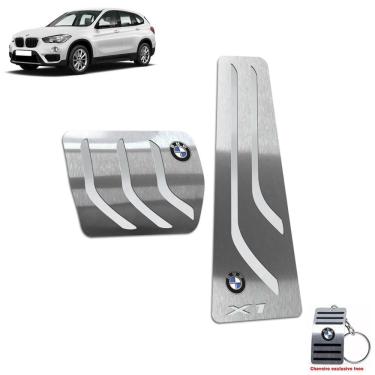 Imagem de Pedaleira Automático Em Inox Bmw X1 2009 A 2015 Prata