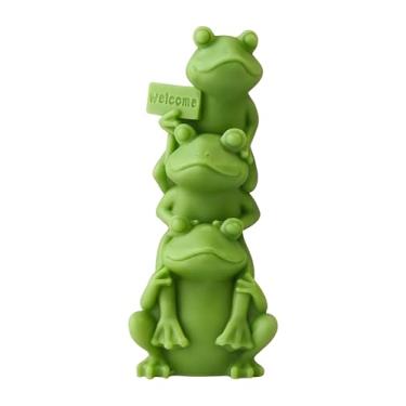 Imagem de Moldes para fazer velas e sabão animal sapo – Molde 3D de silicone para decoração de casa