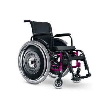 Imagem de Cadeira de rodas avd alumínio avd 38 cm - ortobras, Azul