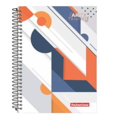 Imagem de Caderno 10 Materias Arte Digital 160 Folhas Capa Dura - PanAmericana, 