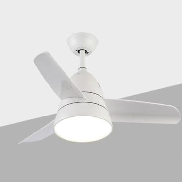 Imagem de Pequeno quarto lustre ventilador de teto com luz cozinha moderno preto embutido ventilador luminária crianças ventilador de teto luz para quarto crianças berçário sala de jantar, rosa azul a