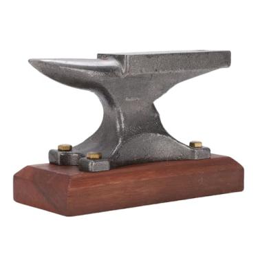 Imagem de GOWENIC Mini Bigorna de Chifre, Bigorna de Aço de Alto Carbono Com Base de Madeira de ébano para Fabricação de Joias, Kit de Forja de Ferreiro, Bloco de Bancada, Ferramentas de Ourivesaria Projetadas