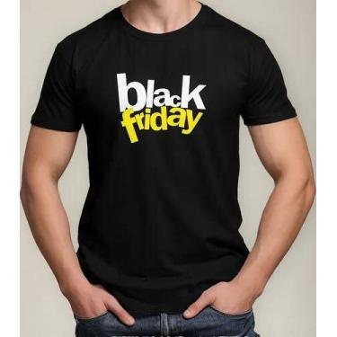 Imagem de Camiseta Camisa Adulto Feminina Masculina Algodão Black Friday Para lo