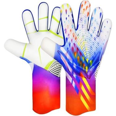 Imagem de QUICARD Luvas de goleiro de futebol, luvas de goleiro de futebol Ultimate Grip com tamanho 6/7/8/9/10, receptor forte, futebol americano para homens, meninos, jovens, adultos, crianças e mãos pequenas