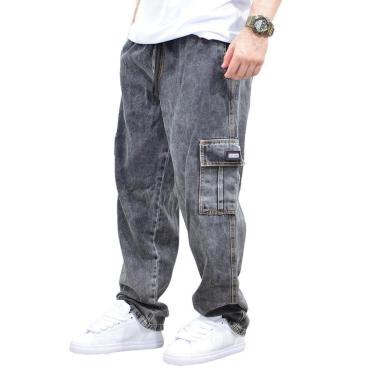 Imagem de Calça Brack Jeans Regular Cargo Action Estonado Cor:;Tamanho:P-Unissex