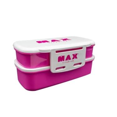 Imagem de Marmiteira com Divisória - Rosa - Max Titanium