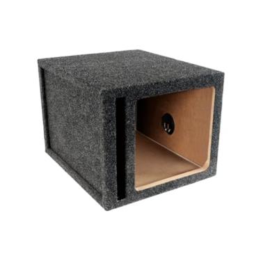 Imagem de Atrend Caixa subwoofer 15SQKV de 38,1 cm para subwoofer/alto-falante com ventilação única projetada para subwoofers Kicker Solo-Baric modelo L5 e L7 – Terminal de alto-falante com acabamento em níquel