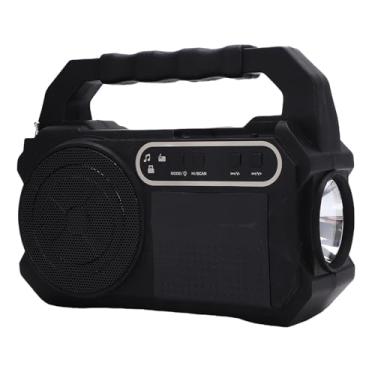 Imagem de Zopsc Alto-falante Bluetooth Com Rádio FM, Alto-falante Portátil Movido a Energia Solar Com Som HD, Lanterna Embutida, Bateria de 3600mAh, para Caminhadas, Acampamento