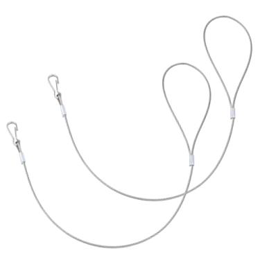 Imagem de WellMade Pacote com 2 cabos de trinco de aço inoxidável, cabo abridor de cerca resistente à ferrugem para portões de madeira e vinil, fácil de abrir a trava de substituição