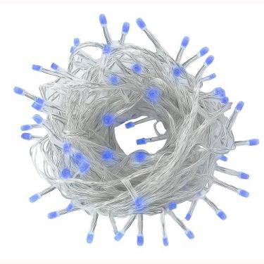 Imagem de Pisca-Pisca Cascata 100 LEDs Azul 8 Função 2,3m NTL1100A127V - WINCY W
