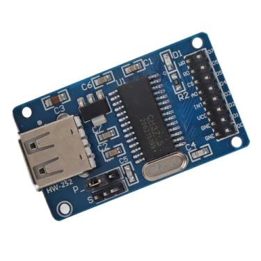 Imagem de Cryfokt Módulo USB CH376 U Disk para Dispositivos de Armazenamento USB, Controle de Arquivo Simples e Rápido, Suporte para Porta Paralela de 8 Bits e Porta Serial Assíncrona, Ideal para Projetos