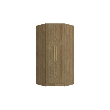 Imagem de Guarda-roupa De Canto 2 Portas Kappesberg Adapt Nogueira