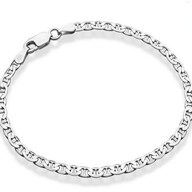 Imagem de Tornozeleira plana prata brilhante elos cubanos tornozeleira para mulheres delicada minimalista à prova d'água corrente hipoalergênica empilhável corrente de elos planos tornozeleira verão praia