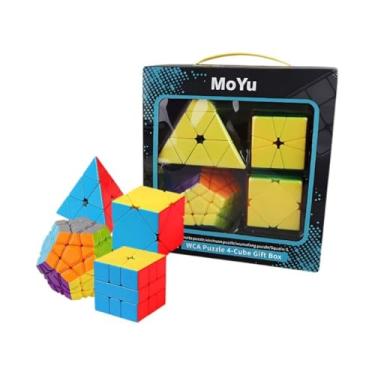 Imagem de Kit Cubo Mágico Moyu Pyraminx + Megaminx + Skewb + Square-1 Profissional sem adesivo