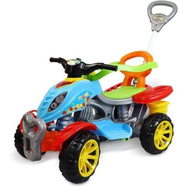 Imagem de Quadriciclo Infantil Colorido 2 em 1 Passeio e Pedal Maral
