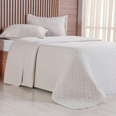 Imagem de Kit Colcha Queen Miraggio New Soft 240x260cm Amendoa