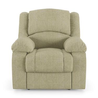 Imagem de Poltrona Do Papai Reclinável Melim Elétrica Led Massagem Linho Fh1 Bege