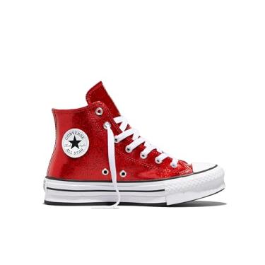 Imagem de Converse Tênis feminino Chuck Taylor All Star Eva Lift Hi, Vinho vermelho/branco/Days Ahead, 18